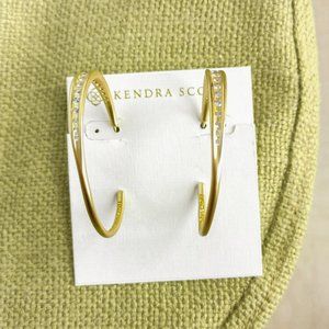 Kendra Scott Selena Vintage Gold Hoop Earrings
